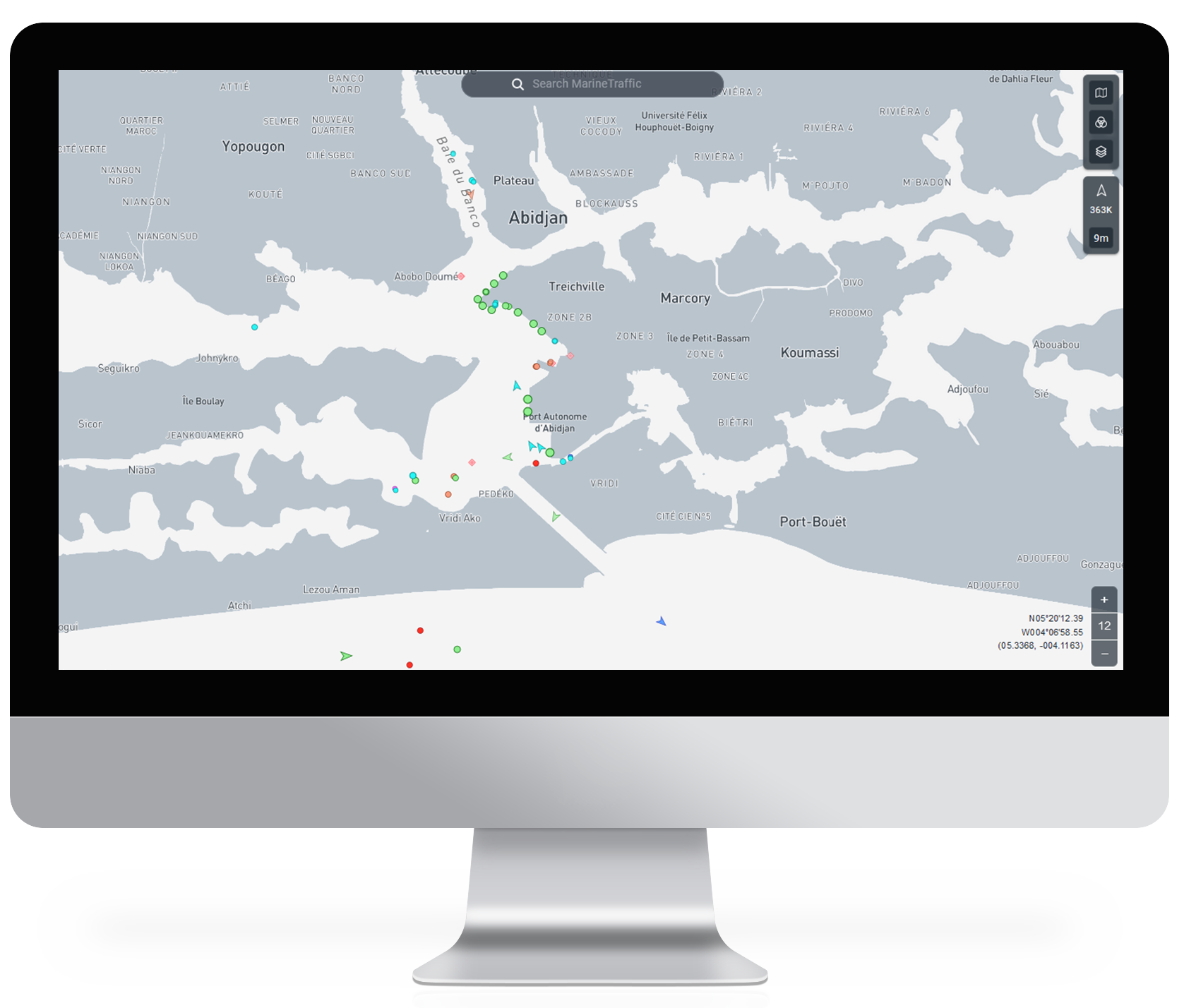 situation portuaire illustration